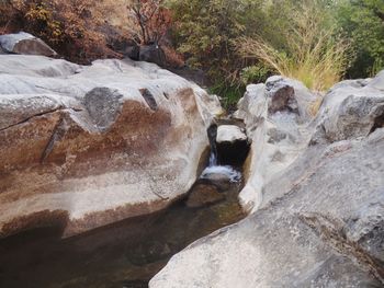 Rocks in water