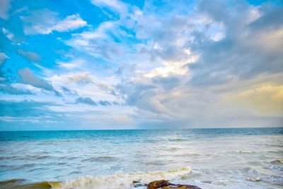 Scenic view of sea against sky