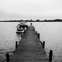 Pier on lake