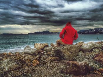 Scenic view of sea against sky