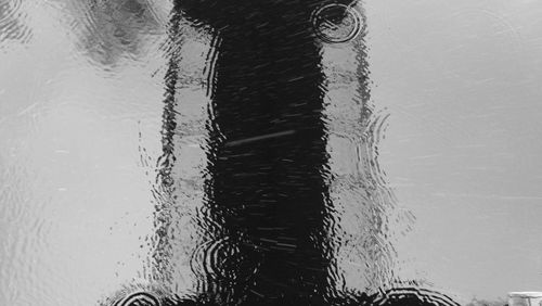 Close-up of water against sky