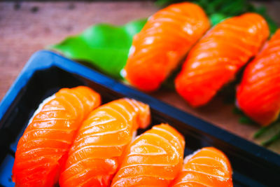 Close-up of orange fish for sale