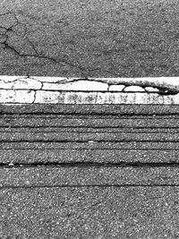 High angle view of paving stone