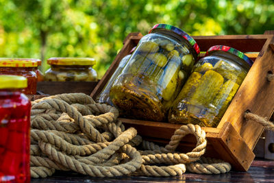 Close-up of rusty machine part