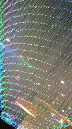 Full frame shot of water at night