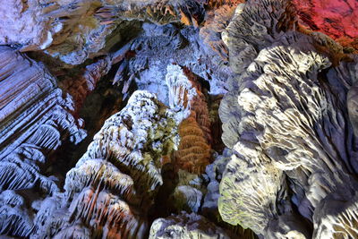 Rock formation in cave