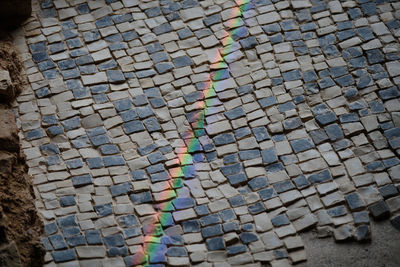 Full frame shot of cobblestone street