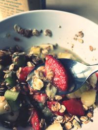 Close-up of salad in plate