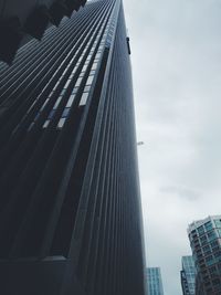 Low angle view of modern building against sky