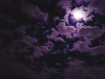 Low angle view of cloudy sky