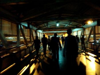 People in subway station