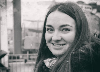 Portrait of smiling young woman