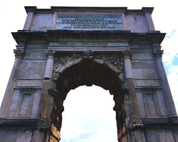 Low angle view of old building