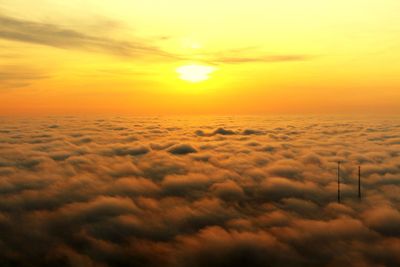 Scenic view of cloudscape during sunset