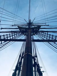 Low angle view of ferris wheel against sky