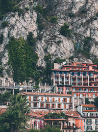 View of residential buildings in city