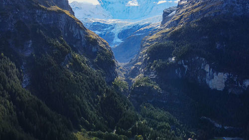 Panoramic view of mountain range