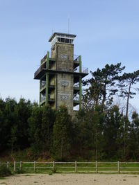 Built structure with trees in background