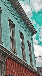 Low angle view of building against sky