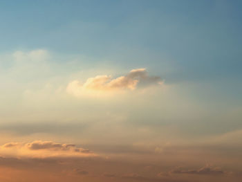 Low angle view of clouds in sky