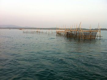 Boats in sea