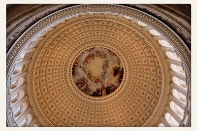 Low angle view of ceiling