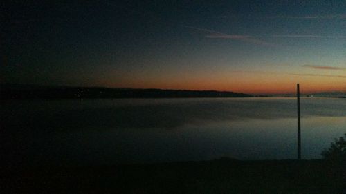 Scenic view of landscape at sunset