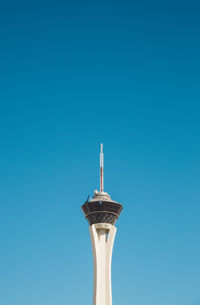 Low angle view of building against blue sky