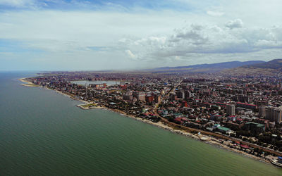 Makhachkala, view towards reductorny and lake akgol