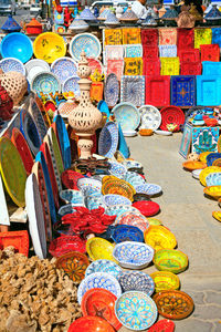 Multi colored for sale at market stall