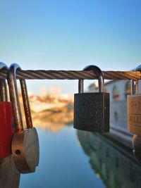 Lock bridge in ljubljana 