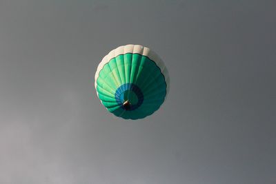 Low angle view of basketball hoop against sky