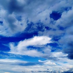 Low angle view of clouds in sky