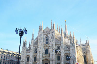 View of cathedral against blue sky