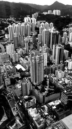 High angle shot of cityscape