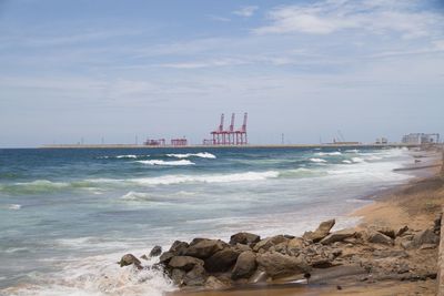 Scenic view of sea against sky