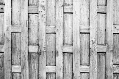 Full frame shot of wooden wall