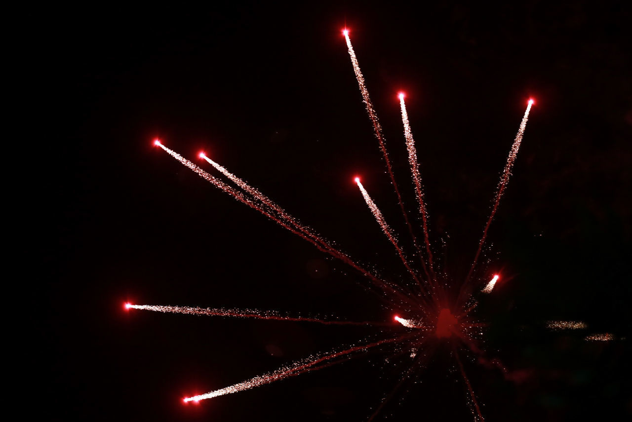 FIREWORK DISPLAY IN SKY AT NIGHT