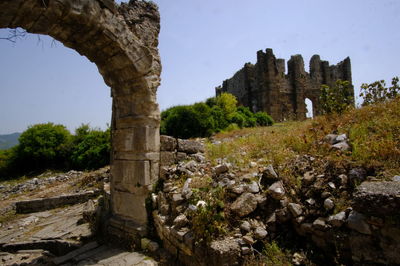 View of old ruins