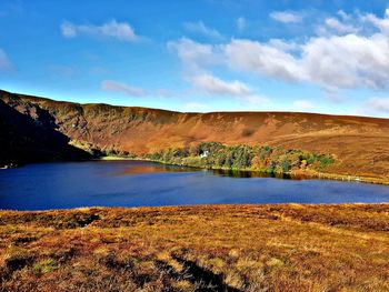 Scenic view of landscape against sky