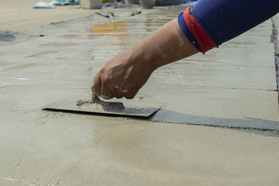 Man working on floor