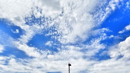 Low angle view of blue sky