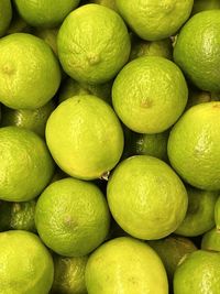 Full frame shot of lemons for sale at market