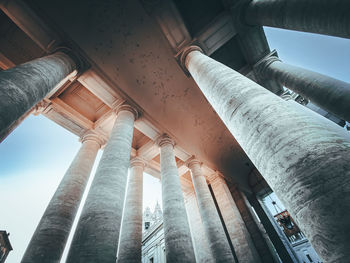 Low angle view of historical building against sky