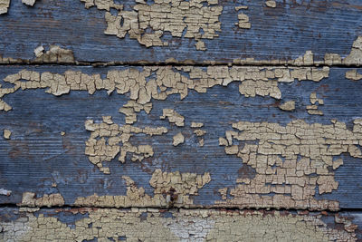  old color on wooden house facade.