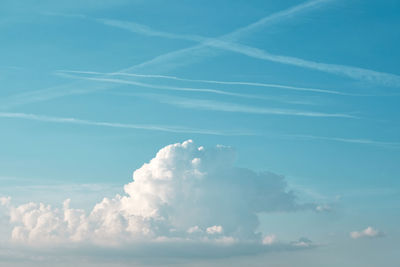 Low angle view of clouds in sky