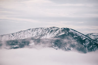 Scenic view of mountain against sky