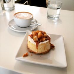Breakfast on table