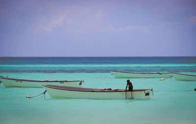Scenic view of calm sea against sky