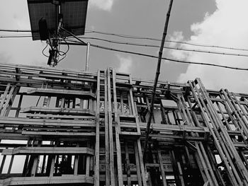 Low angle view of building against sky